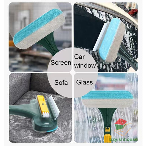 Glass Cleaning Tools Double-sided Telescopic Rod Window Cleaner