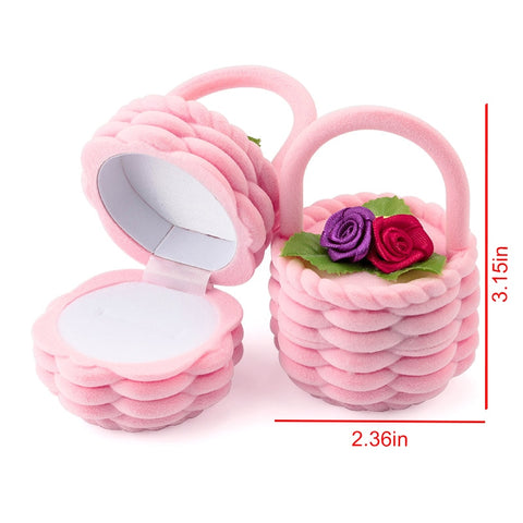 Lovely Velvet Jewelry Box Container Wedding Ring Box for Earrings Necklace Bracelet Display Gift Box Holder 16 styles