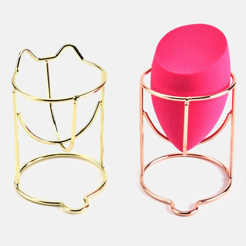 1 pcs Cute Cat Beauty Egg Bracket  Dryer cosmetic Makeup Sponge Gourd Powder Puff Rack  Organizer Box Shelf Holder storage Tools