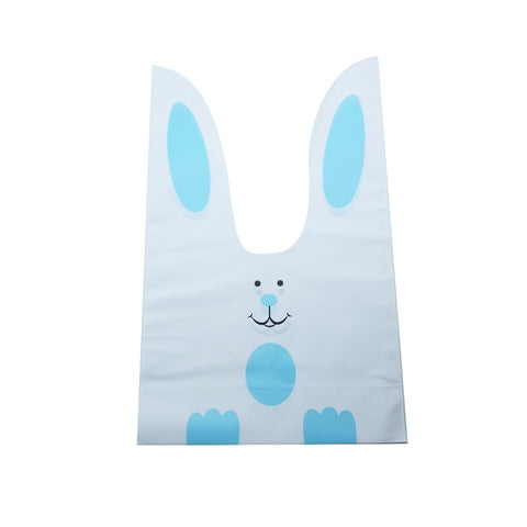 10/50pcs/lot Cute Rabbit Ear Bags Cookie Plastic Bags&amp;Candy Gift Bags For Biscuits Snack Baking Package And Event Party Supplies