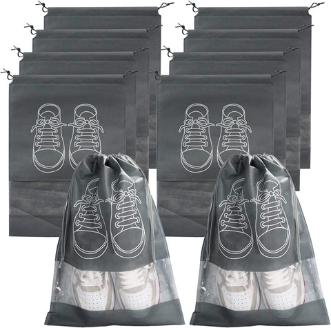 10/5pcs Shoes Storage Bags Closet Organizer Non-woven Travel Portable Bag Waterproof Pocket Clothing Classified Hanging Bag