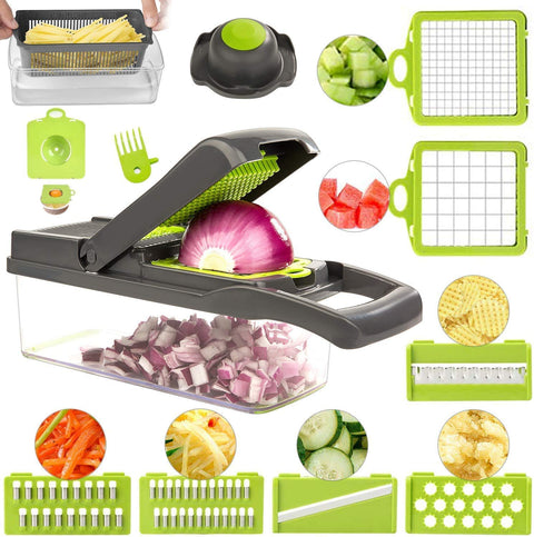 12 in 1 Vegetable Chopper Multifunctional Kitchen Slicer Dicer