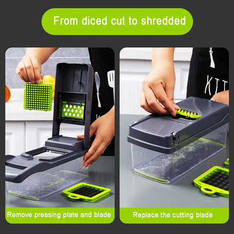 12 in 1 Vegetable Chopper Multifunctional Kitchen Slicer Dicer