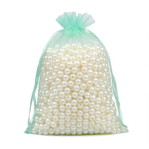 100pcs Drawstring  Jewelry Bag Pouch Organza Jewelry Packaging Bags Wedding Party Decoration Drawable Storage Bags Gift Pouches