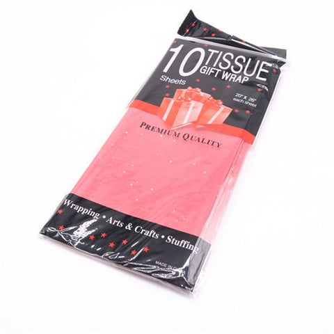 10pcs Tissue Paper 50*66CM Craft Paper Floral Christmas Gift Wrapping Paper Home Decoration Festive Party Supplies