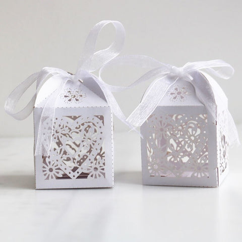 10pcs Wedding Favor Box and Bags Sweet Candy Boxes Baby Shower Treat Kids Birthday Christmas Cracker Box Event Party Supplies