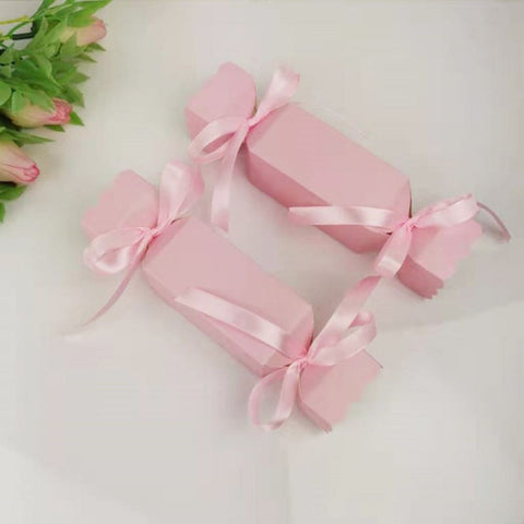 10pcs Wedding Favor Box and Bags Sweet Candy Boxes Baby Shower Treat Kids Birthday Christmas Cracker Box Event Party Supplies