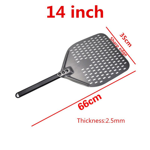 12 14 inch Big long Aluminum Pizza Shovel Peel With Long Handle Accessorie Pizza Paddle Spatula Nonstick Round Pan Baking turner