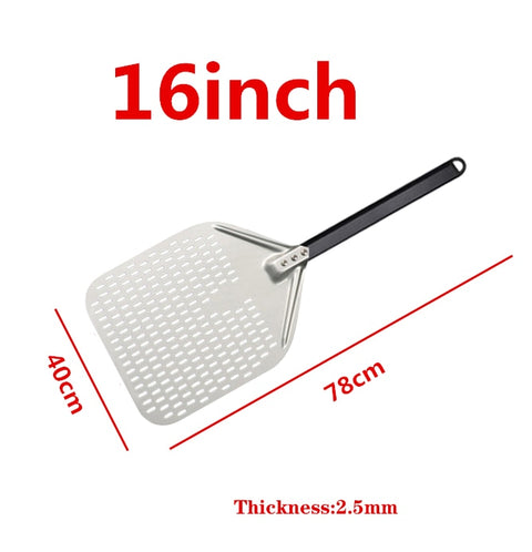 12 14 inch Big long Aluminum Pizza Shovel Peel With Long Handle Accessorie Pizza Paddle Spatula Nonstick Round Pan Baking turner