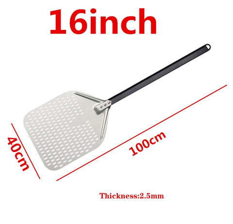 12 14 inch Big long Aluminum Pizza Shovel Peel With Long Handle Accessorie Pizza Paddle Spatula Nonstick Round Pan Baking turner