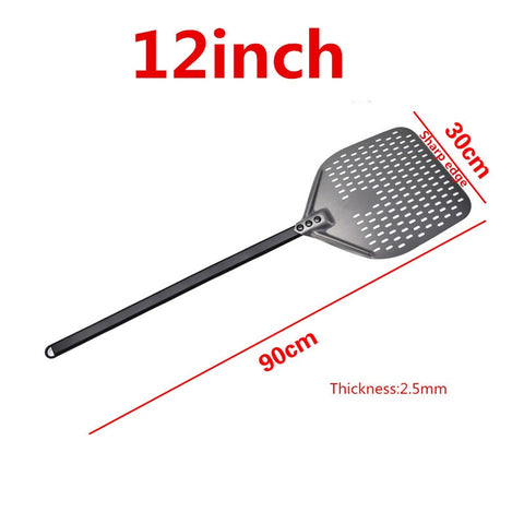 12 14 inch Big long Aluminum Pizza Shovel Peel With Long Handle Accessorie Pizza Paddle Spatula Nonstick Round Pan Baking turner