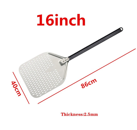 12 14 inch Big long Aluminum Pizza Shovel Peel With Long Handle Accessorie Pizza Paddle Spatula Nonstick Round Pan Baking turner