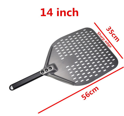 12 14 inch Big long Aluminum Pizza Shovel Peel With Long Handle Accessorie Pizza Paddle Spatula Nonstick Round Pan Baking turner