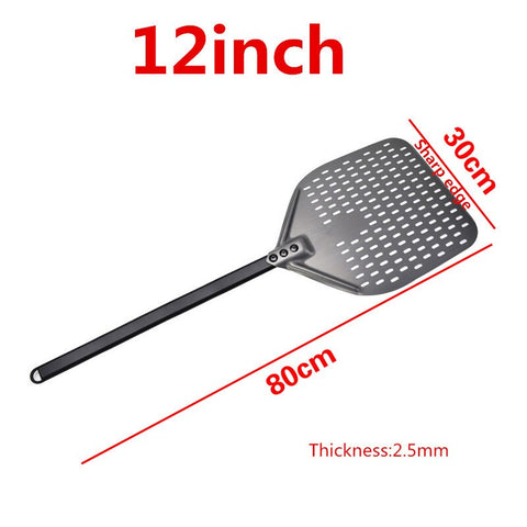 12 14 inch Big long Aluminum Pizza Shovel Peel With Long Handle Accessorie Pizza Paddle Spatula Nonstick Round Pan Baking turner