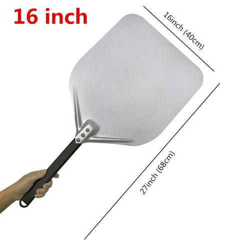 12 14 inch Big long Aluminum Pizza Shovel Peel With Long Handle Accessorie Pizza Paddle Spatula Nonstick Round Pan Baking turner