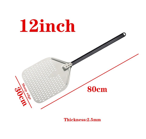 12 14 inch Big long Aluminum Pizza Shovel Peel With Long Handle Accessorie Pizza Paddle Spatula Nonstick Round Pan Baking turner