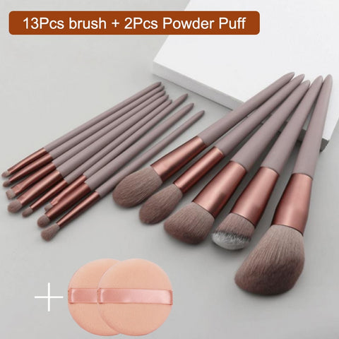 13Pcs Makeup Brush Set Makeup Concealer Brush Blush Loose Powder Brush Eye Shadow Highlighter Foundation Brush Beauty Tools