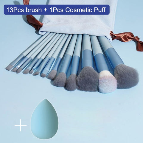 13Pcs Makeup Brush Set Makeup Concealer Brush Blush Loose Powder Brush Eye Shadow Highlighter Foundation Brush Beauty Tools