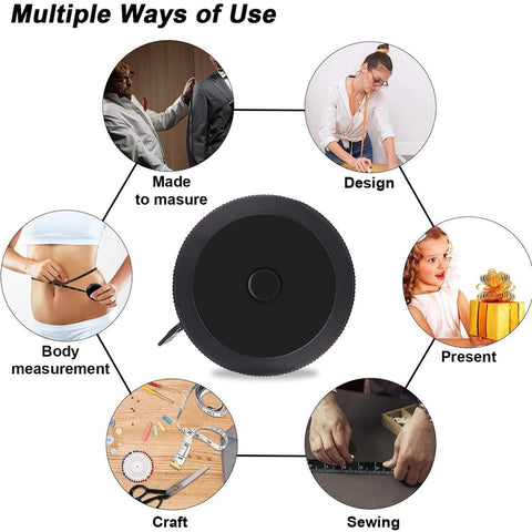 150cm Mini Tape Meter Tape Tailor Ruler Keychain Measuring Tape Clothing Size Tape Measure Portable Sewing Tools Accessory