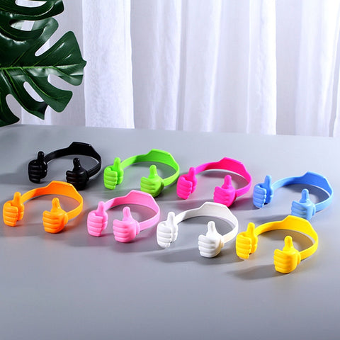 1PC Funny Creative 5''-11'' Universal Phone Holder Tablet PC Desk Stand Thumbs Up Lazy Bracket For iPhone iPad