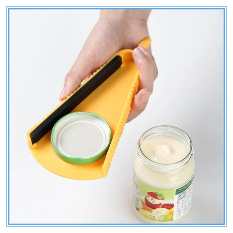 1PCS Jar Opener 5 in 1 Multi Function Can Opener Bottle Opener Kit with Silicone Handle Easy to Use for Children Elderly Gadgets