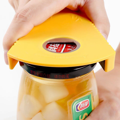 1PCS Jar Opener 5 in 1 Multi Function Can Opener Bottle Opener Kit with Silicone Handle Easy to Use for Children Elderly Gadgets