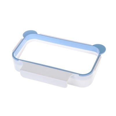 1pc Kitchen Cabinet Door Basket Hanging Trash Can Waste Bin Garbage Bag Holder Portable Kitchen Trash Bag Holder Kitchen Gadgets
