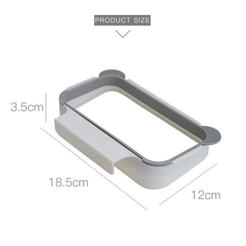 1pc Kitchen Cabinet Door Basket Hanging Trash Can Waste Bin Garbage Bag Holder Portable Kitchen Trash Bag Holder Kitchen Gadgets