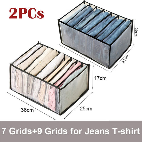 2/3PCs Underwear Drawer Organizer Storage Box Foldable Closet Organizers Drawer Divider Storage Boxes for Underpants Socks Bra