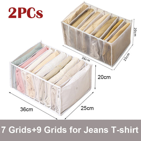 2/3PCs Underwear Drawer Organizer Storage Box Foldable Closet Organizers Drawer Divider Storage Boxes for Underpants Socks Bra