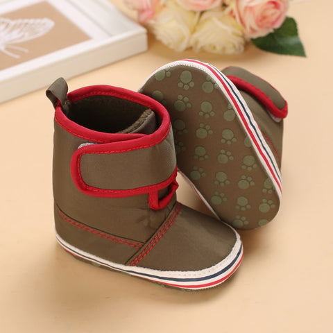 Christmas Newborn Baby Shoes Boys Girls Toddler First Walkers Soft Bottom Infant Flats Warm Snow Boots 0-18Months