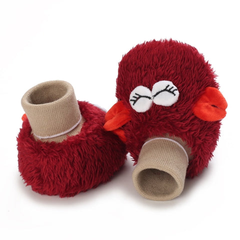 Christmas Newborn Baby Shoes Boys Girls Toddler First Walkers Soft Bottom Infant Flats Warm Snow Boots 0-18Months