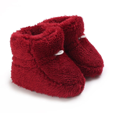 Christmas Newborn Baby Shoes Boys Girls Toddler First Walkers Soft Bottom Infant Flats Warm Snow Boots 0-18Months