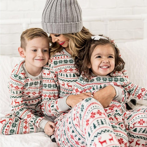 2022 Family Christmas Pajamas Matching Clothes Set Xmas Adult  Father Mother Kids Sleepwear For Son Daughter Look Pyjamas Outfit