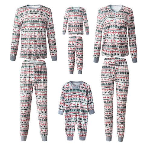 2022 Family Matching Clothes Christmas Pajamas Set Mother Father Kids Son Matching Outfits Baby Girl Rompers Sleepwear Pyjamas