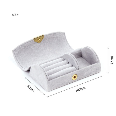 2022 Jewelry Organizer Display Travel Jewellery Case Boxes Travel Portable Jewelry Box Leather Storage Organizer Earring Holder