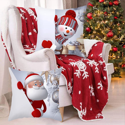 2022 Merry Christmas Cushion Cover Christmas Decorations for Home Christmas Ornaments Xmas Navidad Gifts Happy New Year 2023