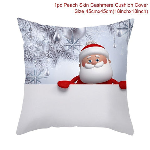 2022 Merry Christmas Cushion Cover Christmas Decorations for Home Christmas Ornaments Xmas Navidad Gifts Happy New Year 2023