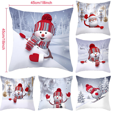 2022 Merry Christmas Cushion Cover Christmas Decorations for Home Christmas Ornaments Xmas Navidad Gifts Happy New Year 2023