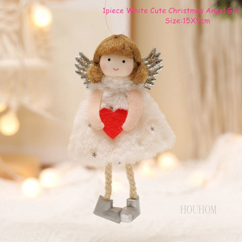 2022 Navidad Xmas Tree Pendant Ornaments 2023 New Year Gifts Christmas Angel Dolls Christmas Decoration for Home Natal Noel Deco