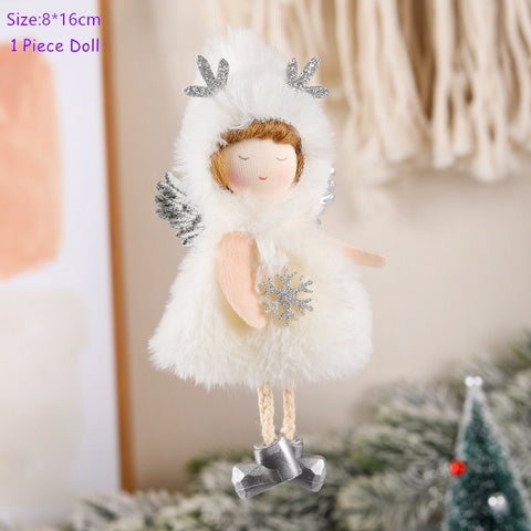 2022 Navidad Xmas Tree Pendant Ornaments 2023 New Year Gifts Christmas Angel Dolls Christmas Decoration for Home Natal Noel Deco
