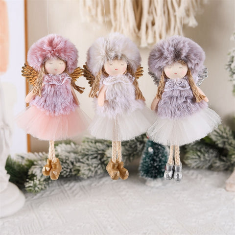2022 Navidad Xmas Tree Pendant Ornaments 2023 New Year Gifts Christmas Angel Dolls Christmas Decoration for Home Natal Noel Deco