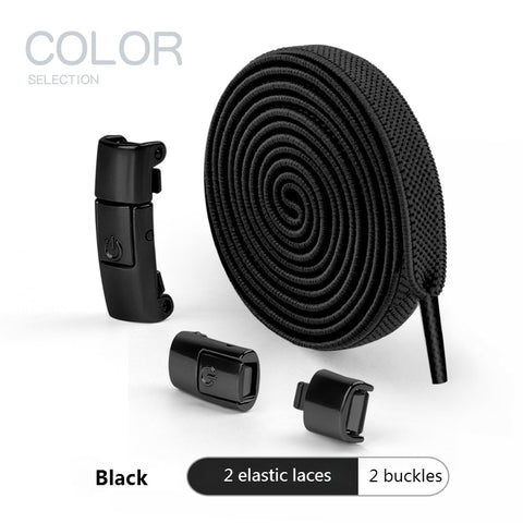 2022 Press Lock Shoelaces without ties Elastic Laces Sneaker 8MM Widened Flat No Tie Shoe laces Kids Adult Shoelace for Shoes