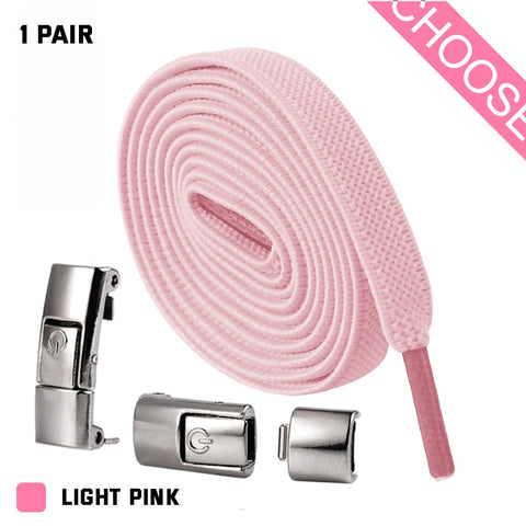 2022 Press Lock Shoelaces without ties Elastic Laces Sneaker 8MM Widened Flat No Tie Shoe laces Kids Adult Shoelace for Shoes