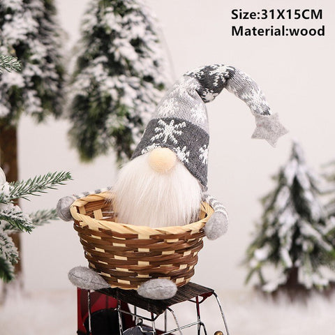 2022 Santa Velvet Gift Bags Christmas Apple Candy Bag Christmas Decorations for Home Navidad Noel Xmas Ornaments New Year 2023