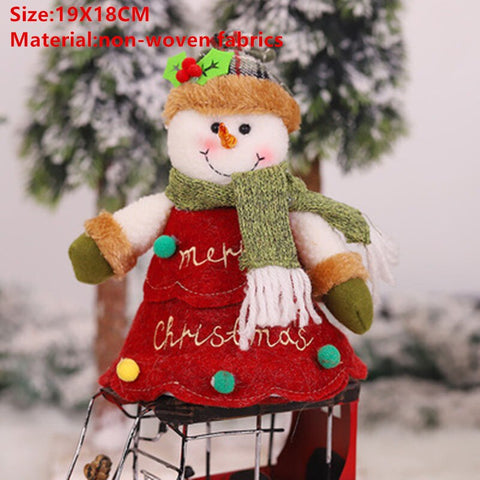 2022 Santa Velvet Gift Bags Christmas Apple Candy Bag Christmas Decorations for Home Navidad Noel Xmas Ornaments New Year 2023