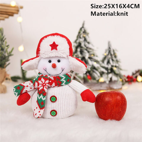 2022 Santa Velvet Gift Bags Christmas Apple Candy Bag Christmas Decorations for Home Navidad Noel Xmas Ornaments New Year 2023