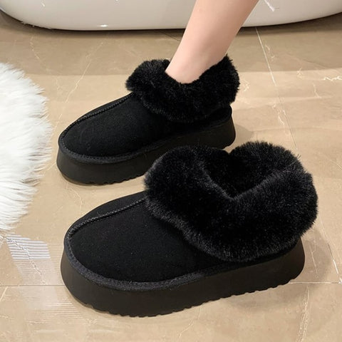 2023 Sheepskin Wool Comprehensive Anti-skid Snow Boots Women's Mini Short Boots Warm Winter Thickened Women's Shoes Botas Mujer