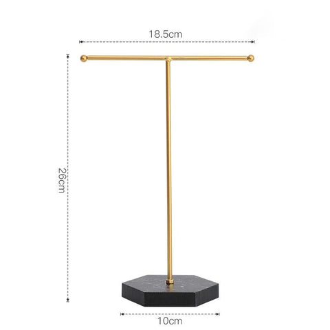 24/44/66 Holes Stand Jewelry Display Organizer Earrings Pendants Bracelets Jewelry Holder With Wooden Base Earrings Storage Rack