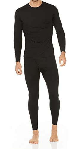 Thermal Underwear for Men Fleece Lined Base Layer Set for Cold Weather